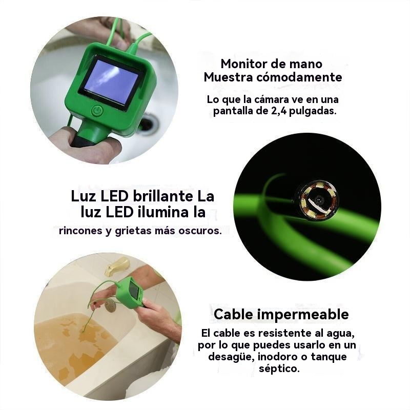 Cámara con microcable HD resistente al agua