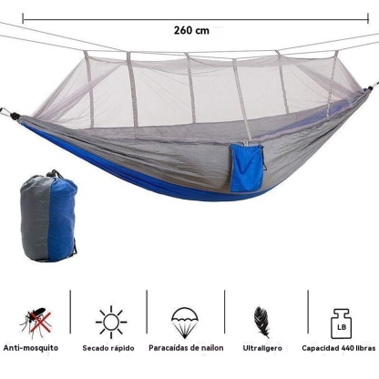 Hamaca ultraligera con mosquitera