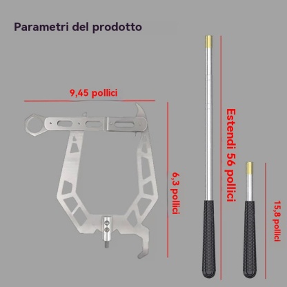 Gancio telescopico automatico per ormeggio di barche
