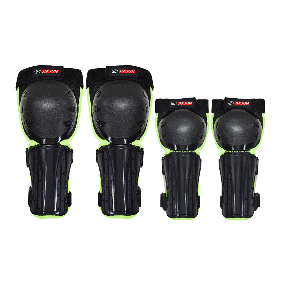 Ochraniacze na nogi, kolana i łokcie do jazdy terenowej dla dzieci, czteroczęściowy ekwipunek rycerski