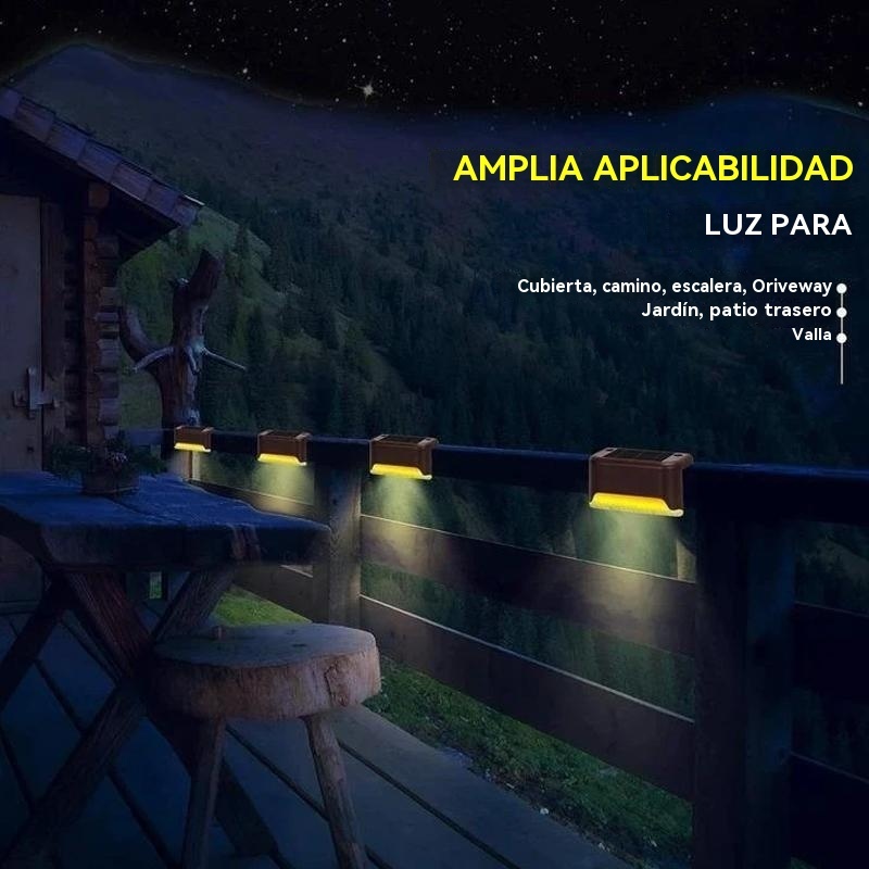 Luces solares de terraza para exteriores a prueba de agua