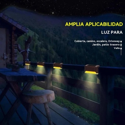 Luces solares de terraza para exteriores a prueba de agua