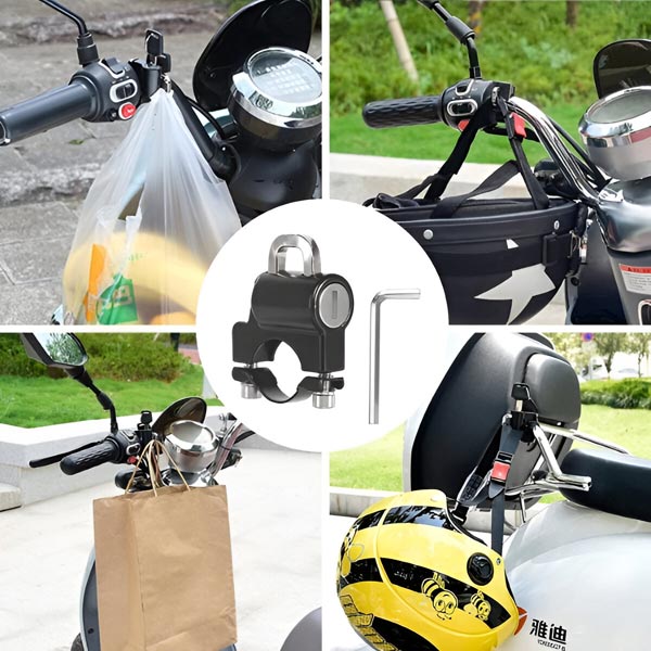 Blokada kasku, która zapobiega kradzieży | MOTOLOCKA