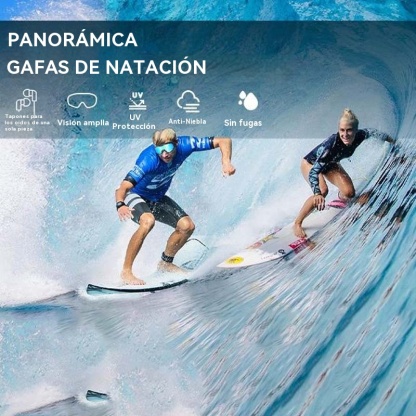 Gafas de natación antivaho con visión amplia
