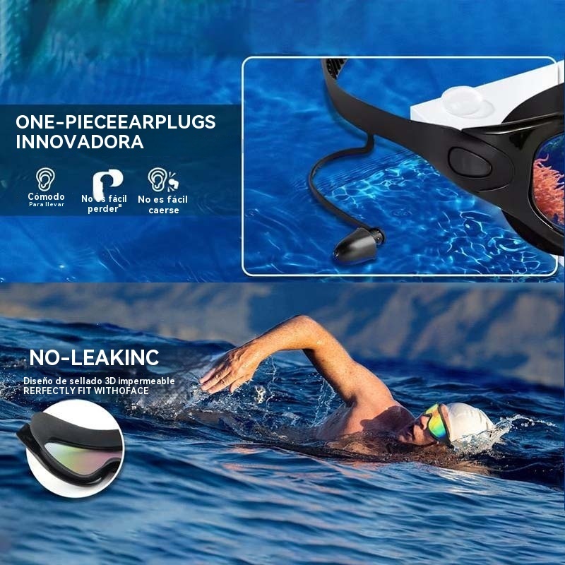 Gafas de natación antivaho con visión amplia