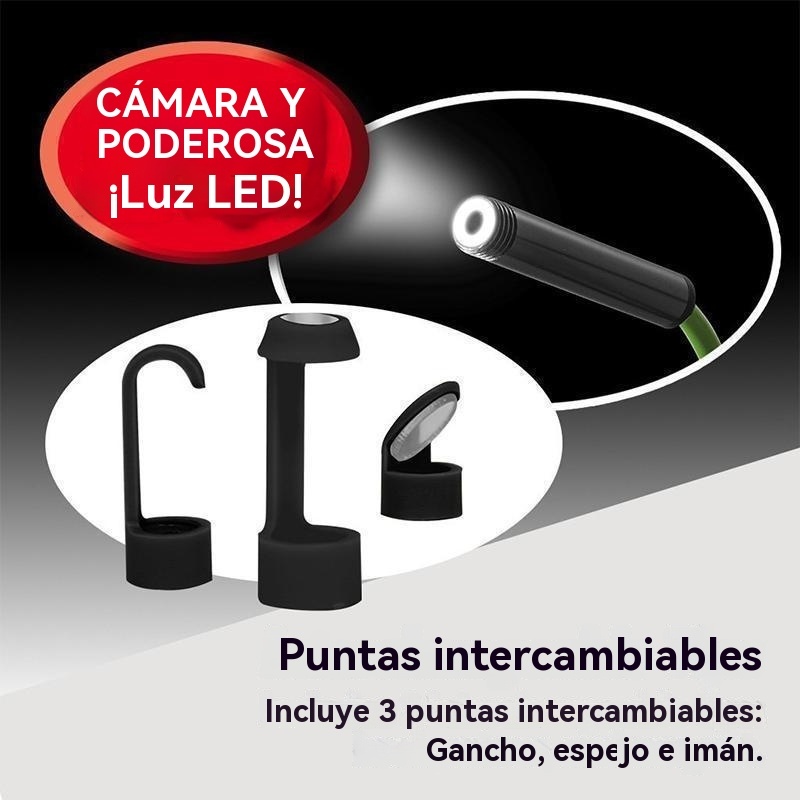 Cámara con microcable HD resistente al agua