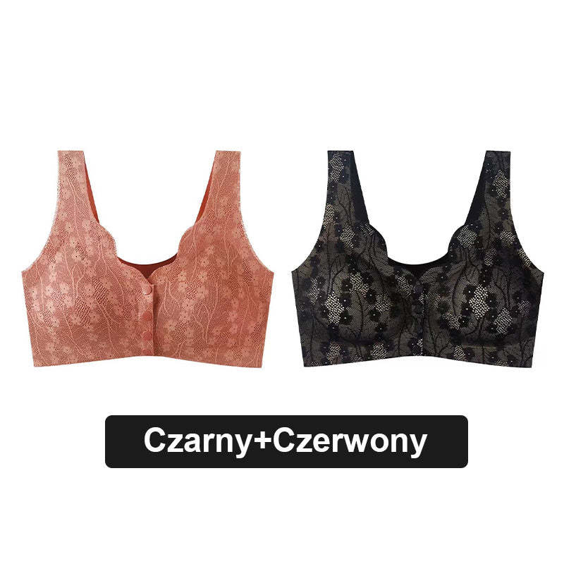 🌸Wygodny koronkowy biustonosz na guziki Plus Size🎁
