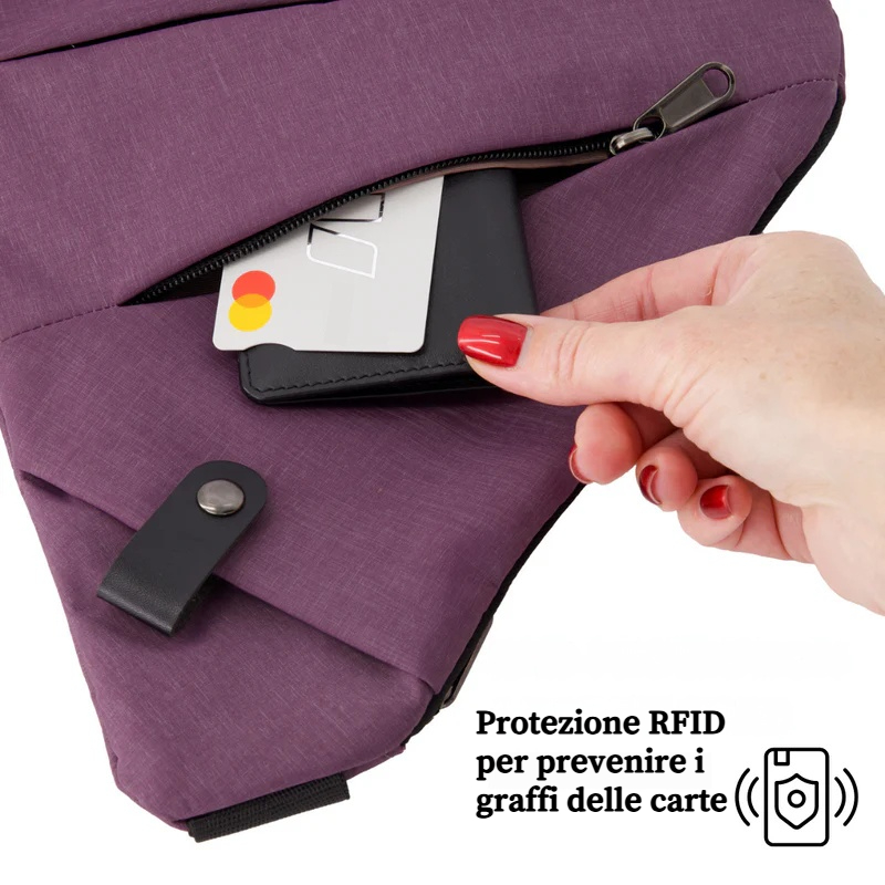Borsa a tracolla antifurto