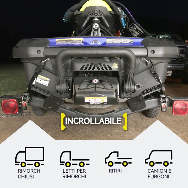 🔥 Cinghia a cricchetto retrattile per auto con kit di supporto per binario