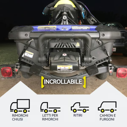 🔥 Cinghia a cricchetto retrattile per auto con kit di supporto per binario