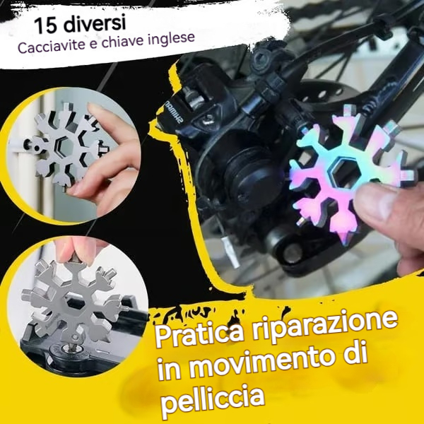 🔥🔥【Acquista 2 e ricevi 2 gratis】🔧 Nuovo strumento multifunzione Snowflake 18 in 1