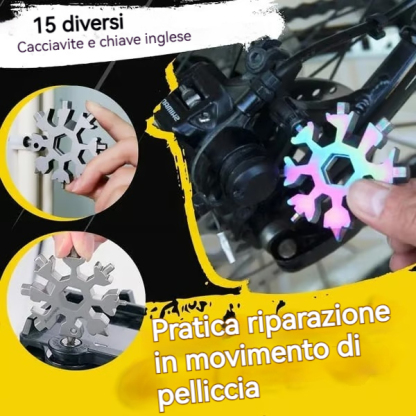 🔥🔥【Acquista 2 e ricevi 2 gratis】🔧 Nuovo strumento multifunzione Snowflake 18 in 1