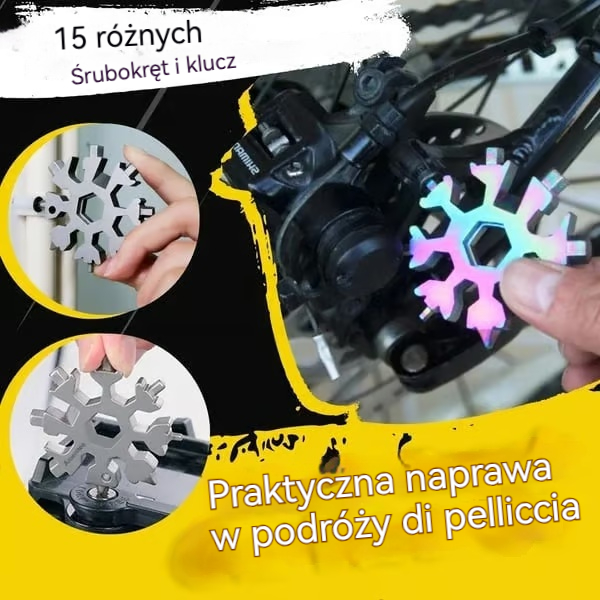 🔥🔥【Kup 2, otrzymaj 2 gratis】🔧 Nowe wielofunkcyjne narzędzie Snowflake 18 w 1
