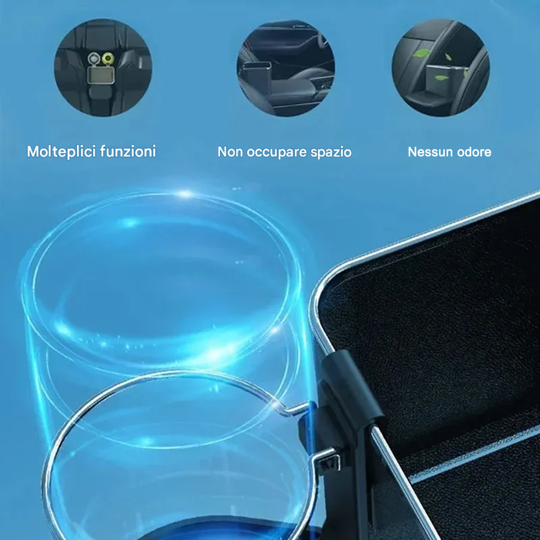 Scatola bracciolo auto creativa