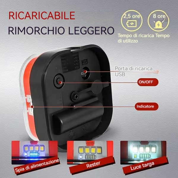 Kit luci per rimorchi wireless