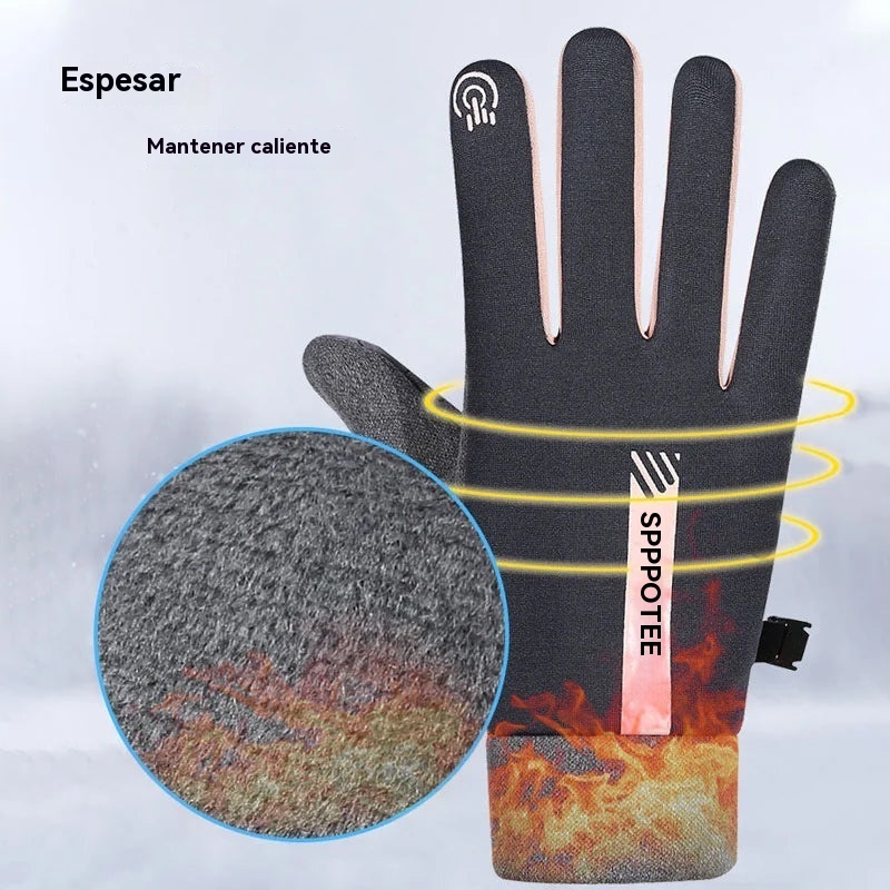 Waterproof Finger Touch Screen Non-Slip Cold Resistant Gloves