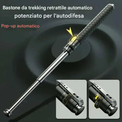 Autodifesa migliorata, bastone da trekking retrattile automaticamente