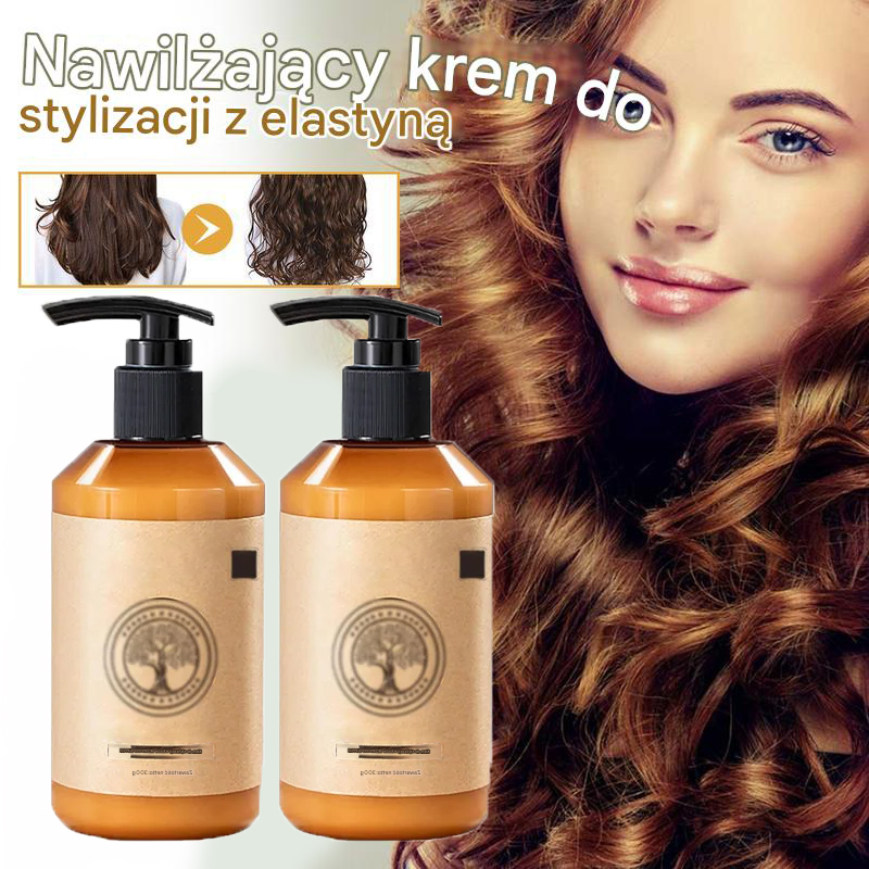 Moroccan Volume Elasticity Long Lasting Styling, Moroccan Curl Defining Volumeizing Cream, Maroko Nawilżający krem ​​nawilżający do stylizacji, Elastina Para el Cabello 3,38 fl.oz
