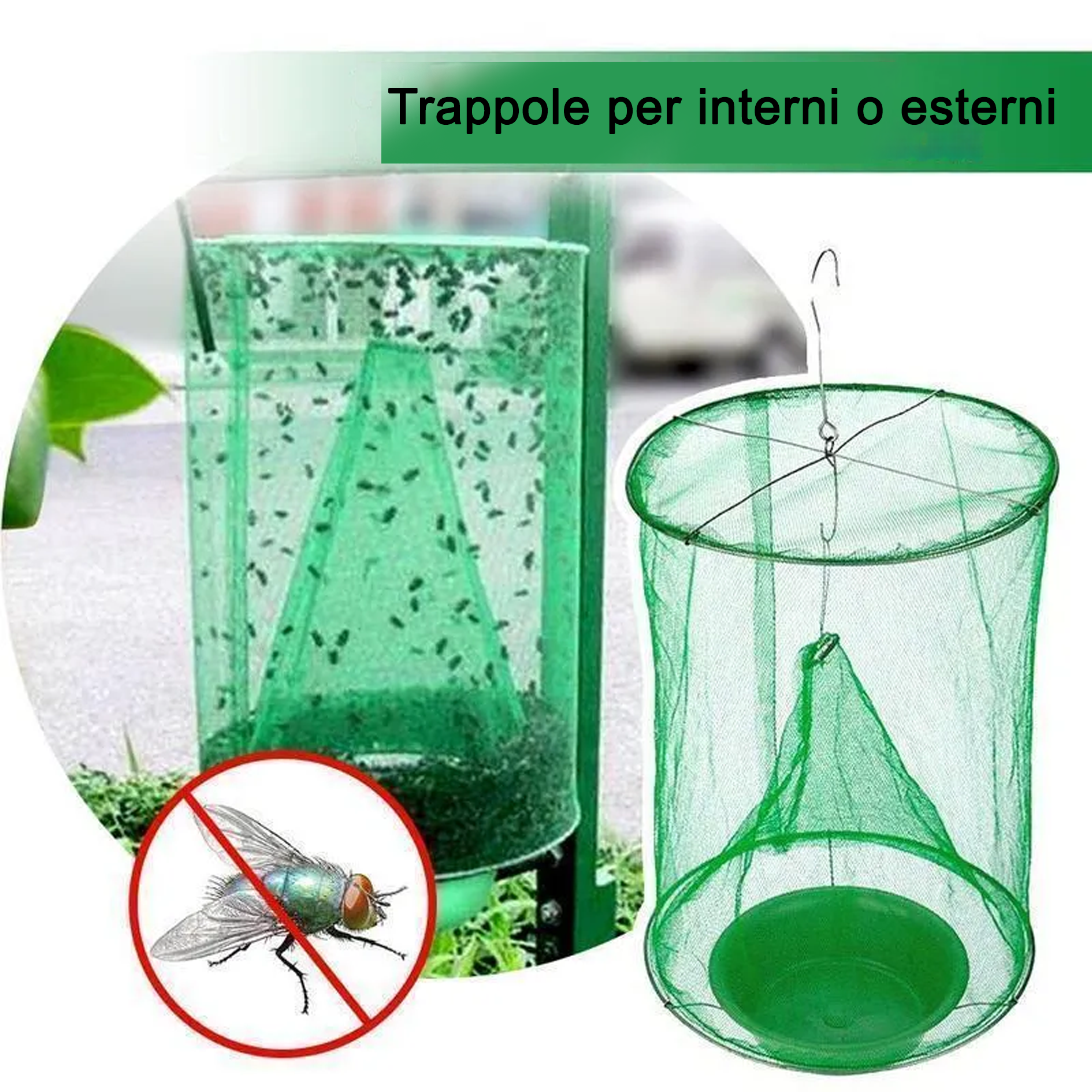 Acchiappa-mosche per interni ed esterni