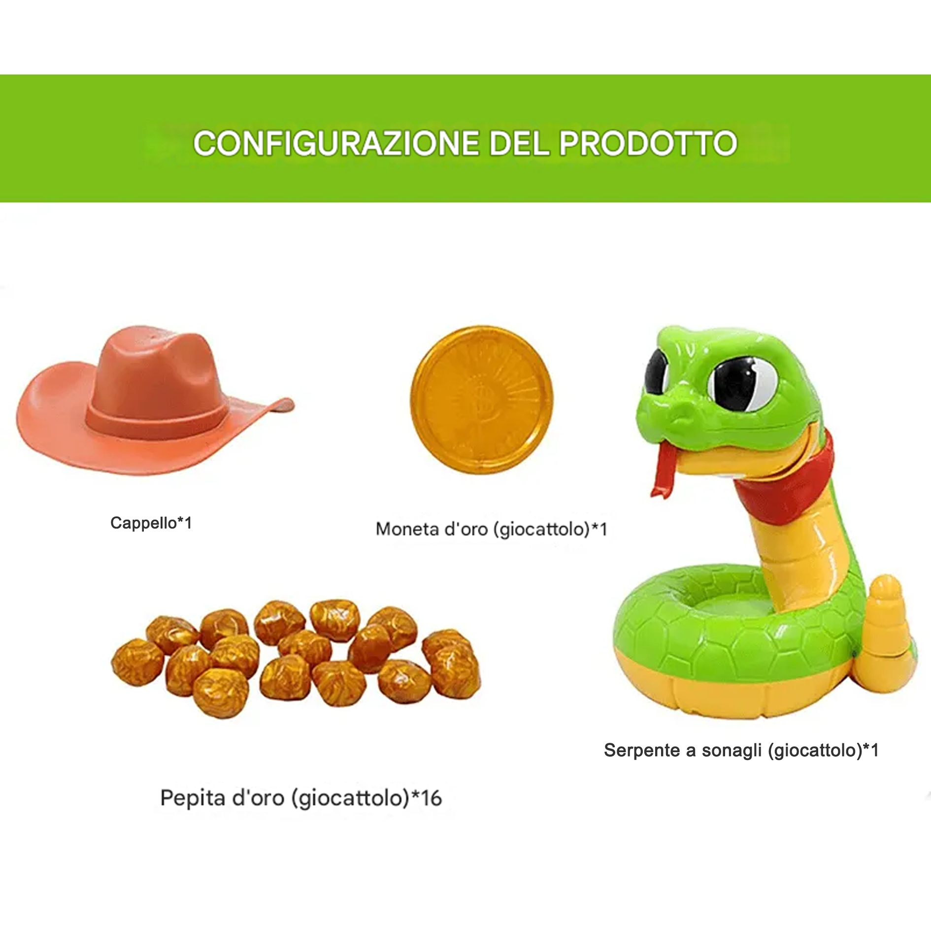 Giocattolo elettrico a forma di serpente a sonagli, ingannevole e spaventoso