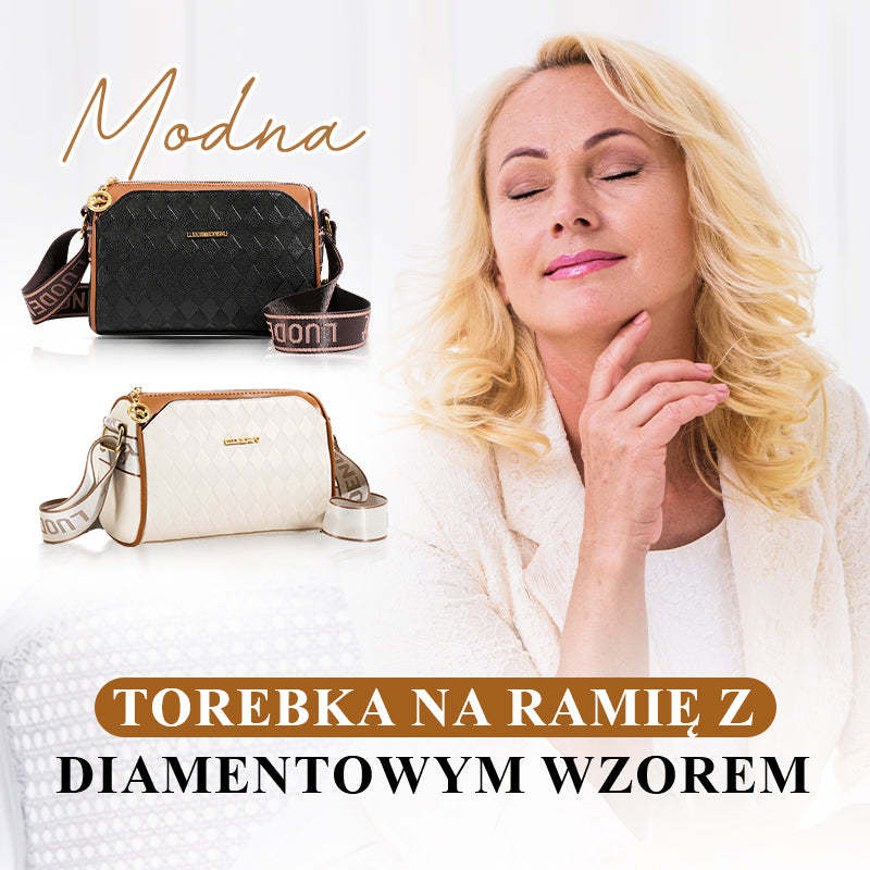 Torebka na Ramię z Trzema Warstwami i Wzorem Diamentowym dla Kobiet
