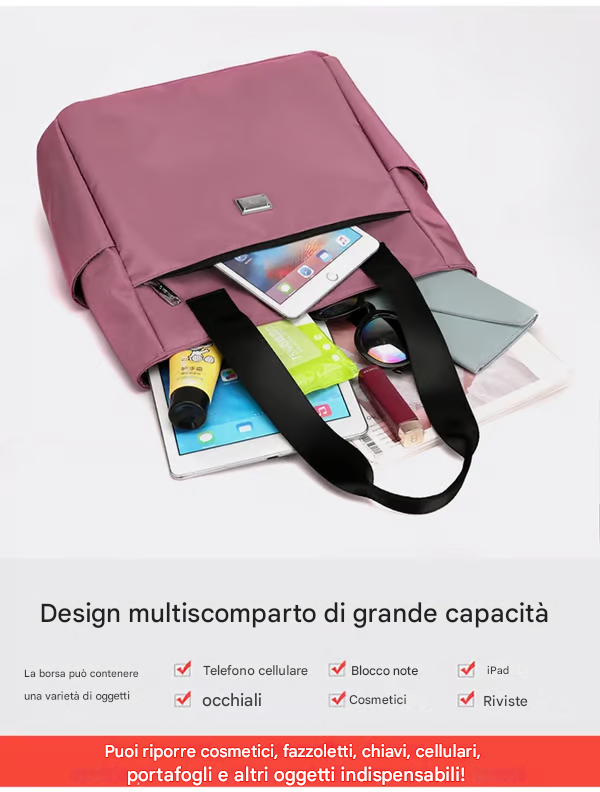 🔥Borsa a tracolla multitasche in nylon idrorepellente di grande capacità👜