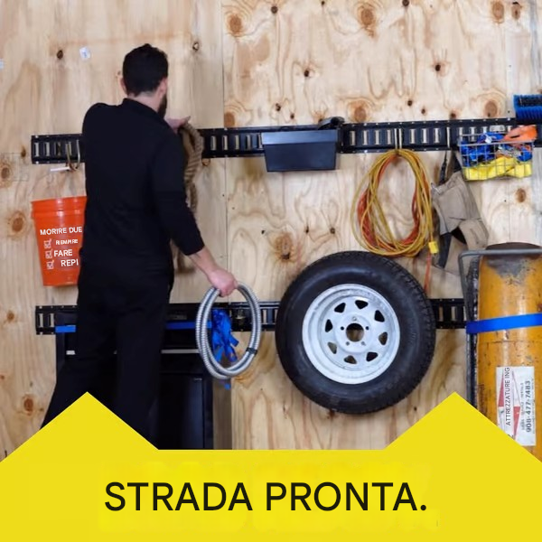 🔥 Cinghia a cricchetto retrattile per auto con kit di supporto per binario