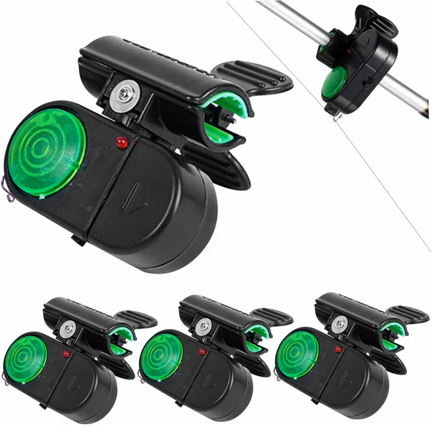 Segnalatore acustico da pesca con luce LED