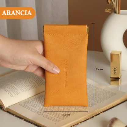 🔥Borsa portaoggetti in pelle con bottone automatico