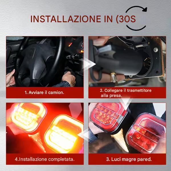 Kit luci per rimorchi wireless