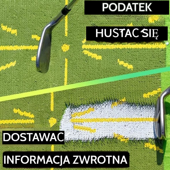  Mata treningowa do gry w golfa do wykrywania zamachu Mata treningowa do gry w golfa do wykrywania zamachu