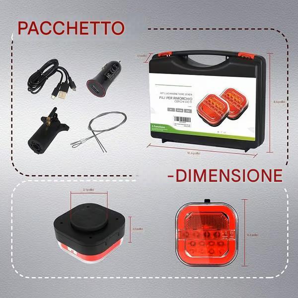Kit luci per rimorchi wireless