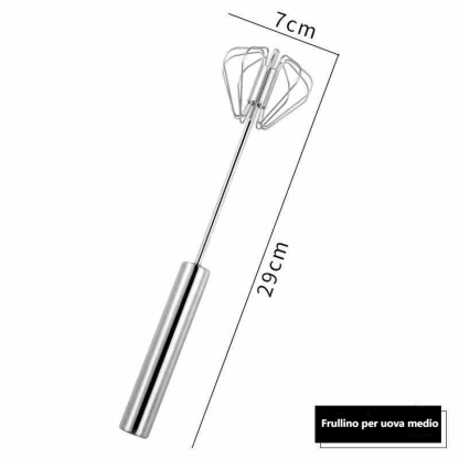 Frusta per uova semiautomatico in acciaio inox