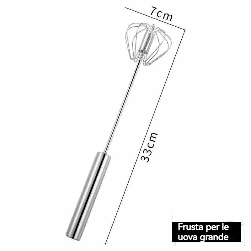 Frusta per uova semiautomatico in acciaio inox