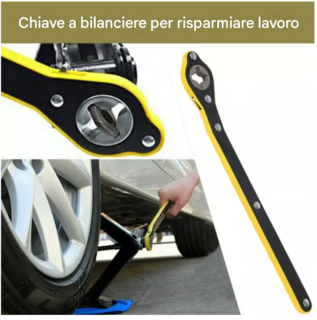 Chiave a cricchetto per risparmiare manodopera