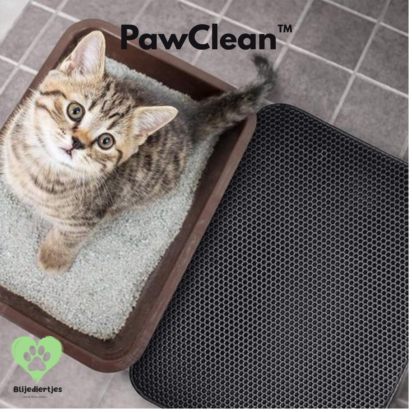 Tappetino per lettiera PawClean™: intelligente, pulito e confortevole 🐾✨