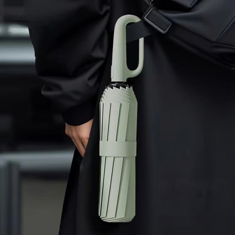 🔥Offerta speciale - Ombrello antivento rinforzato con fibbia ad anello creativo