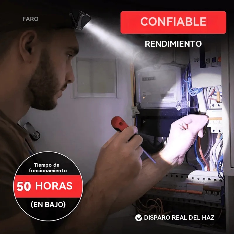 Mini linterna frontal LED con sensor de luz superbrillante 2022