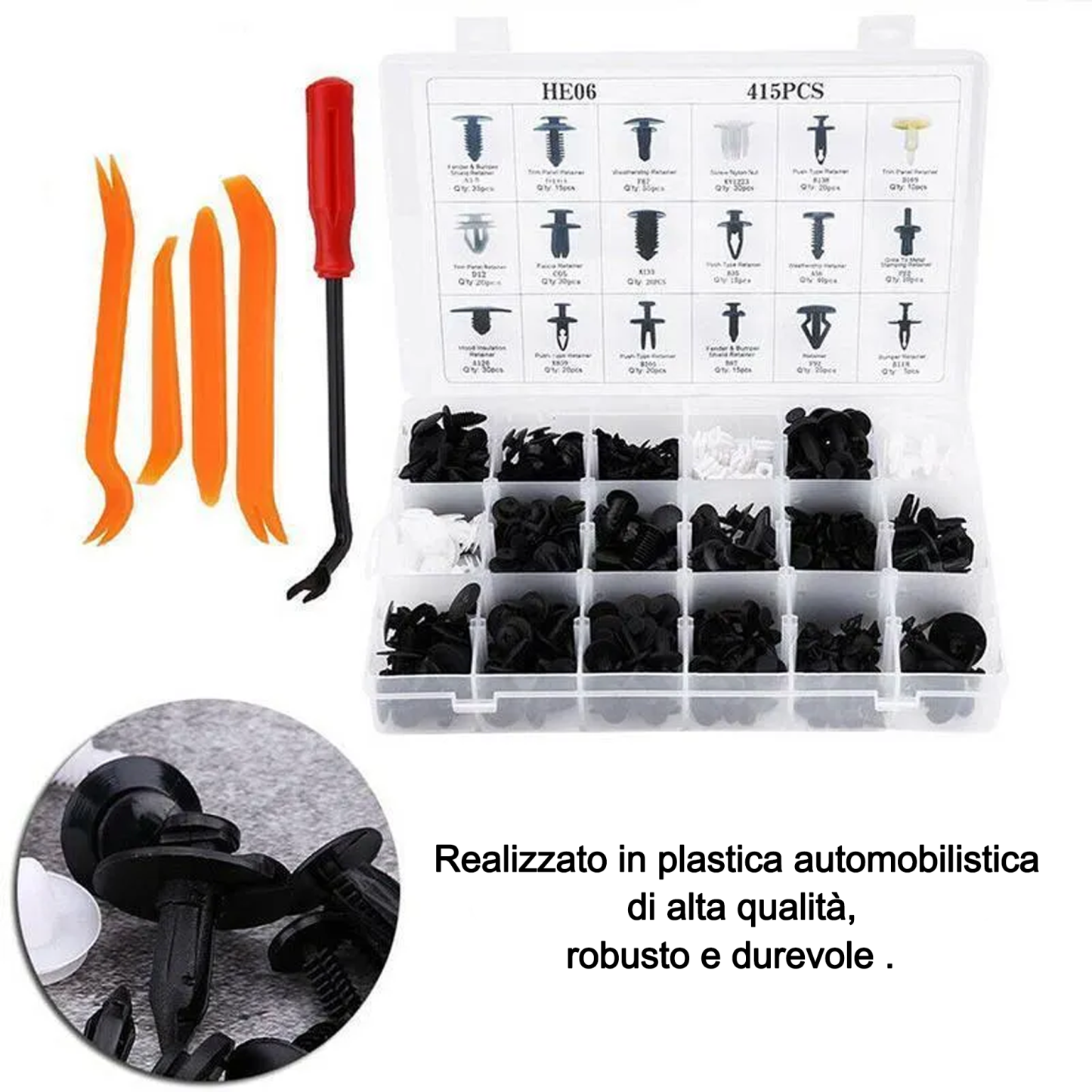 Set di scatole di fissaggio per auto