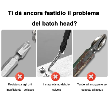D1 Anti-Slip And Shock-Proof Bits With Phillips Screwdriver Bits