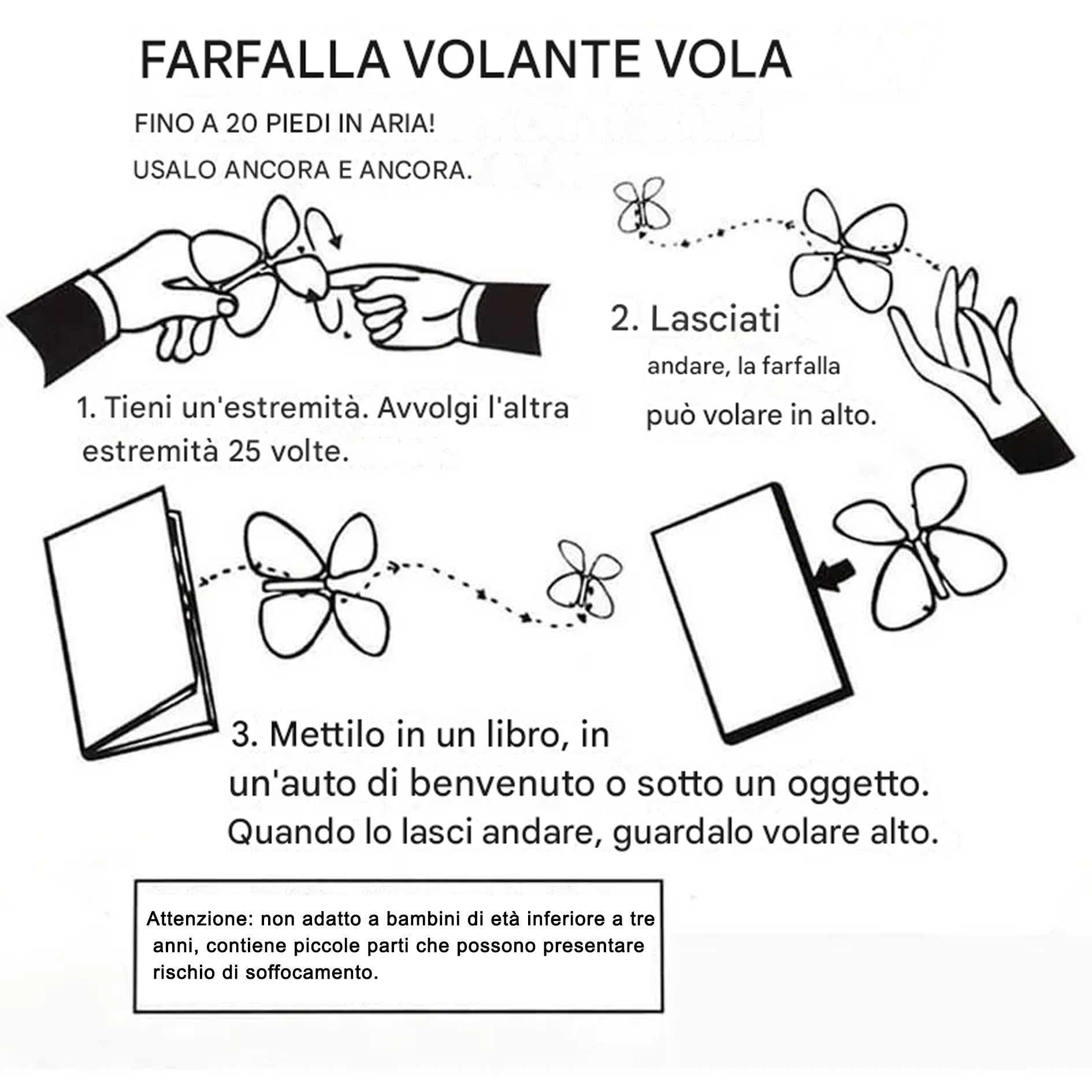 Farfalle volanti magiche