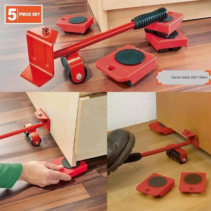Set di utensili per traslochi con sollevatore per mobili, 4 confezioni
