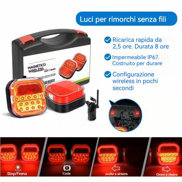 Kit luci per rimorchi wireless