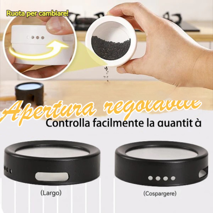 Barattolo per spezie magnetico da parete 