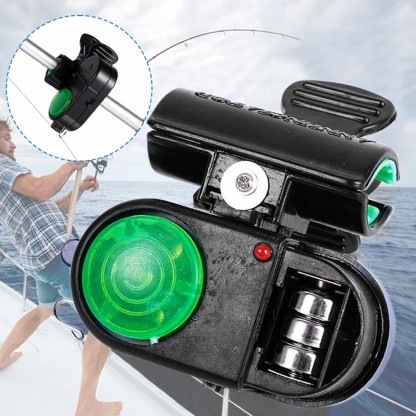Segnalatore acustico da pesca con luce LED