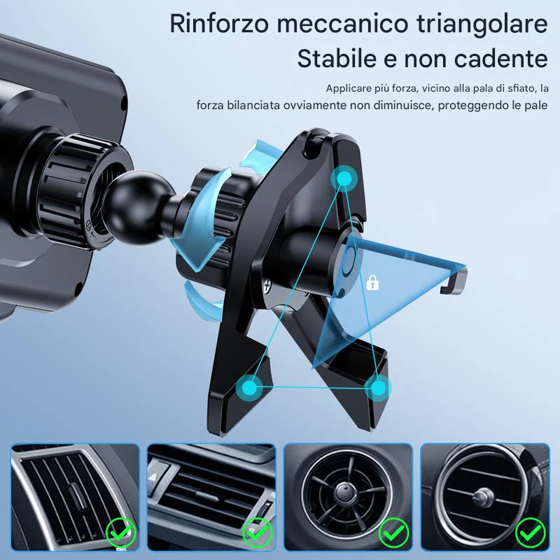 Caricabatterie wireless per auto veloce con rotazione a 360° per la serie Z Fold