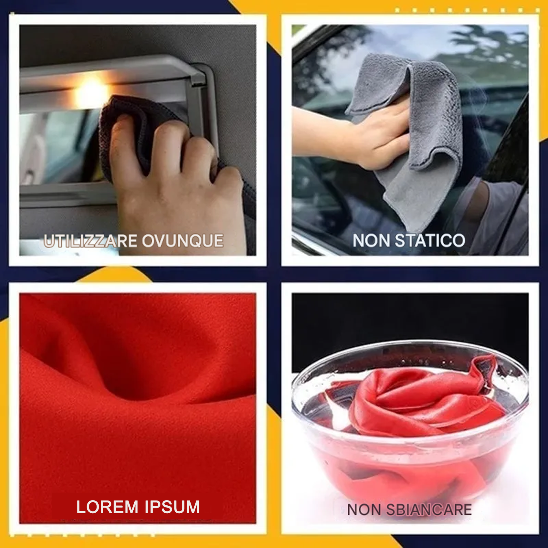 Asciugamano super assorbente per l'asciugatura dell'auto