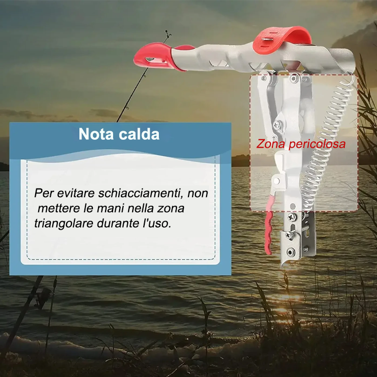 🎣🎣Canna da pesca automatica Canna da pesca Canna da lancio Supporto a molla di messa a terra Canna da avviamento Attrezzatura da pesca