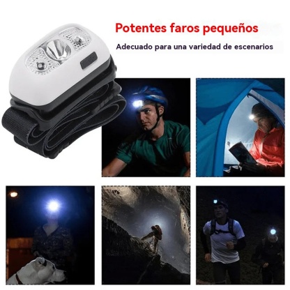 Mini linterna frontal LED con sensor de luz superbrillante 2022