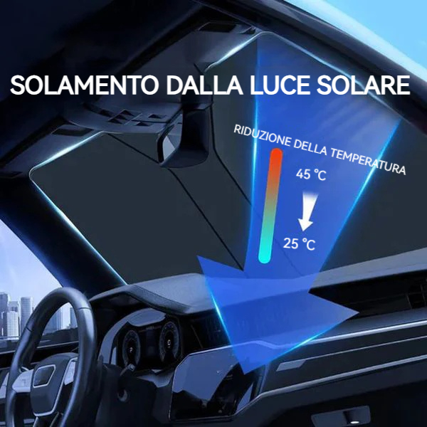 Parasole pieghevole per parabrezza